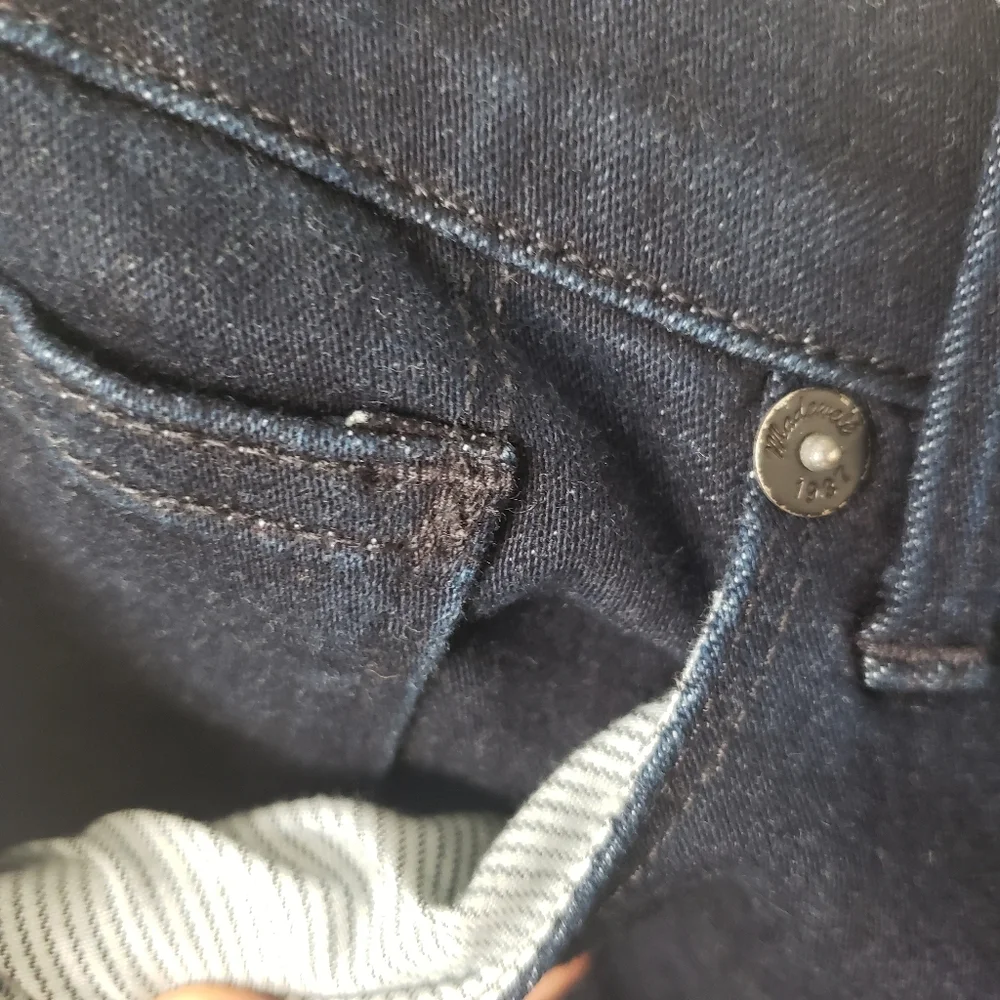 Madewell Dark Wash Mid-Rise Jeggings size 26 - Picture 5 of 14